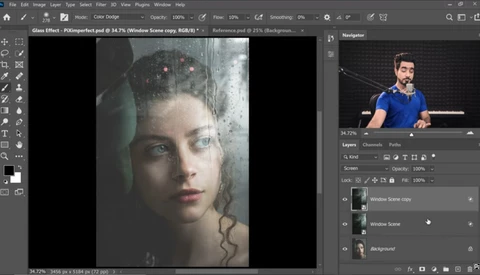 How To Create a Realistic Water on Glass Effect in Photoshop