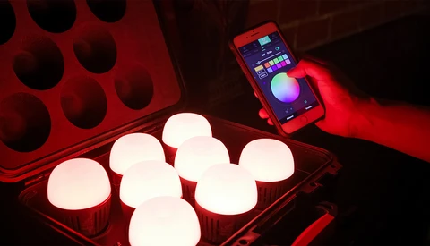 Aputure Announces Eight Light RGB Bulb Kit Complete With Charging Case