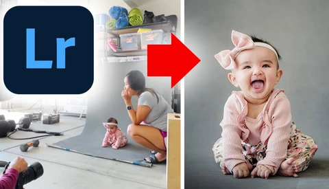 How to Create Beautiful Baby Portraits Using Natural Light in Your Own Garage