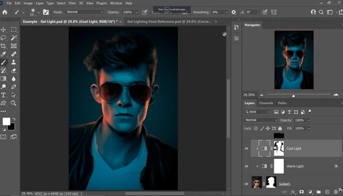 How To Fake Color Gel Lighting in Adobe Photoshop