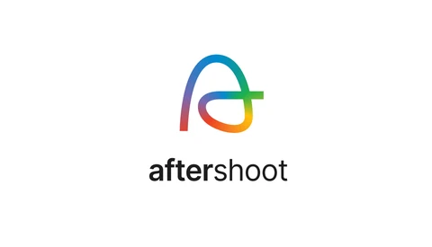 Logo for Aftershoot, a photography software tool featuring a colorful gradient symbol.