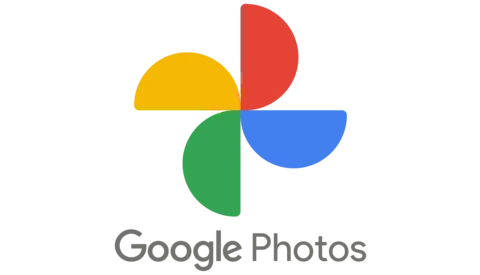 Logo for Google Photos featuring four colored petals arranged around a center point.