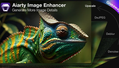 Colorful iguana head in profile showing vibrant green and yellow scales with detailed eye and textured skin.