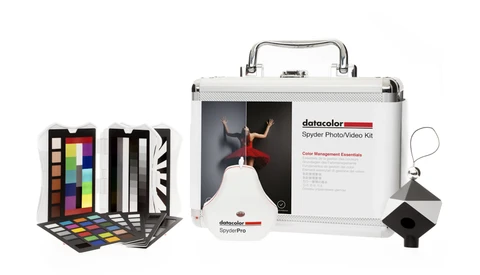 Datacolor Spyder Photo/Video Kit components displayed against white background.