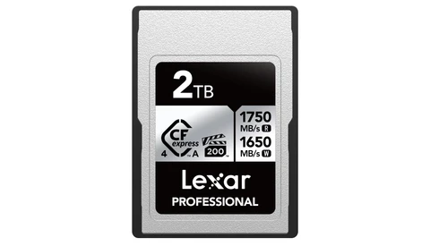 Lexar Professional 2TB CFexpress Type B memory card with 1750 MB/s read and 1650 MB/s write speeds.