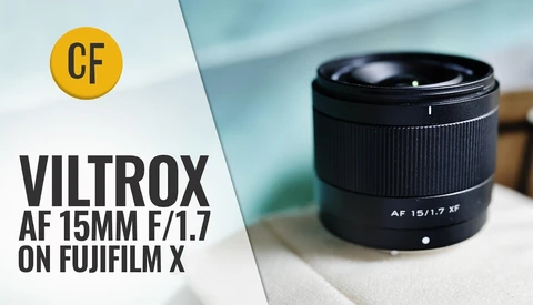 Viltrox AF 15mm f/1.7 lens mounted on Fujifilm X camera body