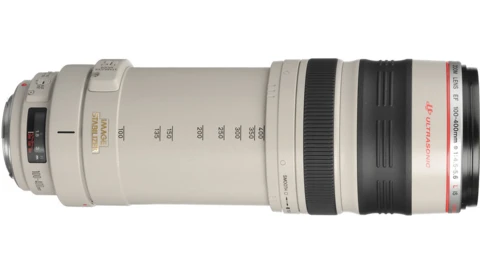 Canon EF 70-200mm f/2.8L IS II telephoto zoom lens with white barrel