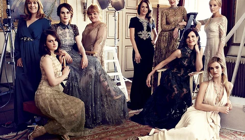 Harper's Bazaar Shoots Ladies of Downton Abbey