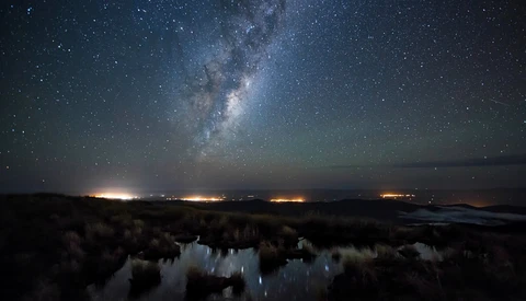 View City Lights To Dark Skies by Mark Gee