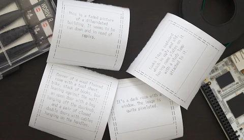 [News] A Camera that Produces Descriptive Text