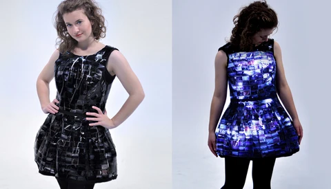 The Little Slide Dress: Emily Steel Creates An Illuminating Dress From Old Film 
