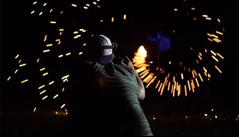 Crazy Motion Graphics Created By Burning Steel Wool