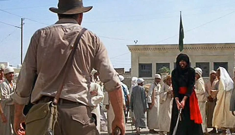 Rare Behind The Scenes Clip Of Iconic Scene From Raiders Of The Lost Ark