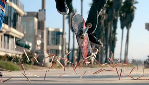 Springing Popsicle Sticks Filmed at High Speed