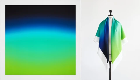 Hermes Transforms Polaroids Into Scarves