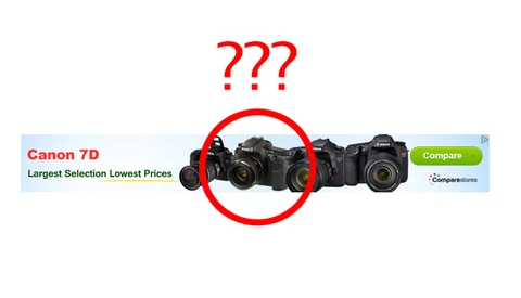 Take a Look at This Bizarre Banner Ad for the Canon 7D