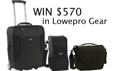 We're Giving One Winner $570 In Lowepro Bags