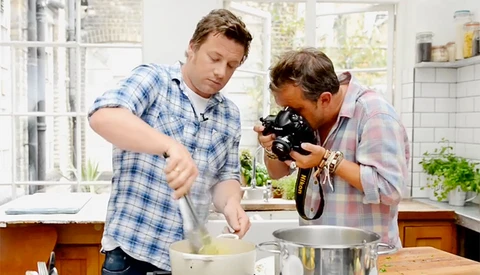 Food Photography With Television Chef Jamie Oliver