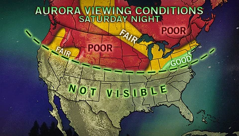 Northern Lights Might Make A Visit To Parts Of The US Tonight!