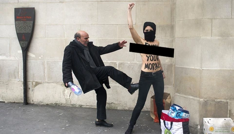 Femen Activists Declare 'Topless Jihad' (NSFW)