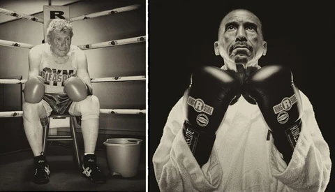 "Punching Back Time" Photographs Of Senior Boxers