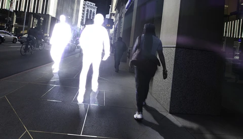 "Shining" A Series Of Glowing Street Silhouettes