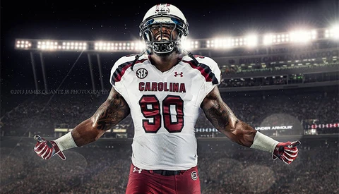 Behind the Scenes of South Carolina Gamecocks' Photoshoot