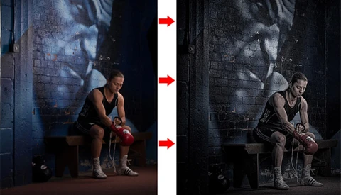 Tutorial on How To Create Detailed Grungy Athlete Portraits In Post Production