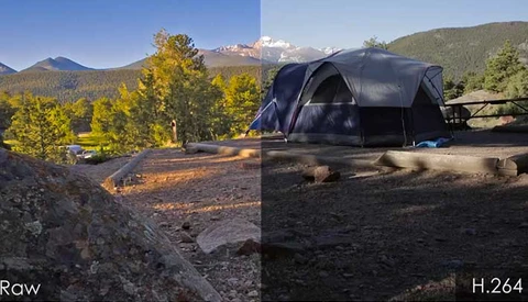 A Great Demonstration Of The Difference Between Raw And H.264 Video