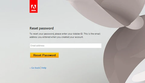 Here's The Link to Reset Your Adobe Password