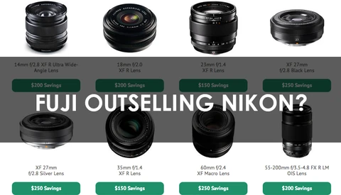 Fuji Lenses Outselling Nikon Glass in Rebate Battle