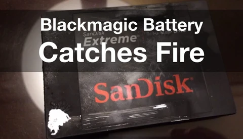 Blackmagic Cinema Camera Catches Fire During Filming