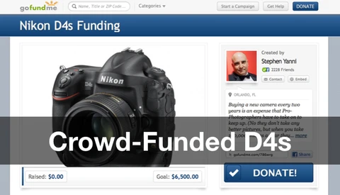 Crowd-Funded Gear: Photographer Seeks $6,500 for D4s 