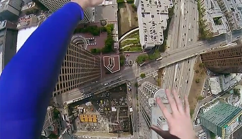 Superman Flies Through Los Angeles With A Gopro