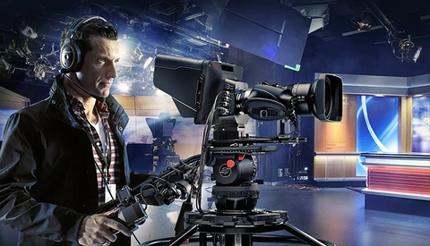 Blackmagic Announces a Broadcast Camera with a Massive Viewfinder: Studio Camera