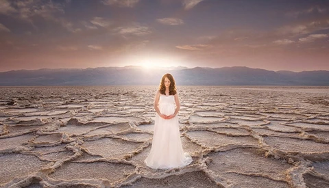 Pregnant in Death Valley