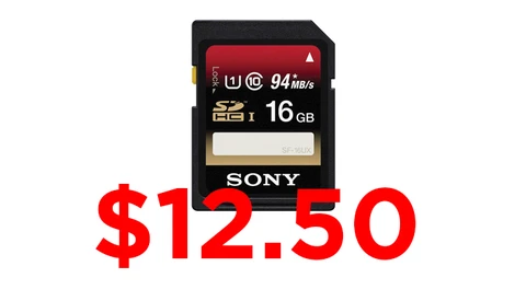 Deal: Sony 16GB SDHC Class-10 Memory Card for $12.50