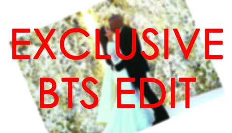 Exclusive BTS Video Edit of Kanye and Kim Wedding Photo