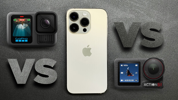 GOPRO 12 BLACK + DJI OSMO  iPhone と交換可能 Can the iPhone Compete With the DJI Osmo Action 5 Pro and the