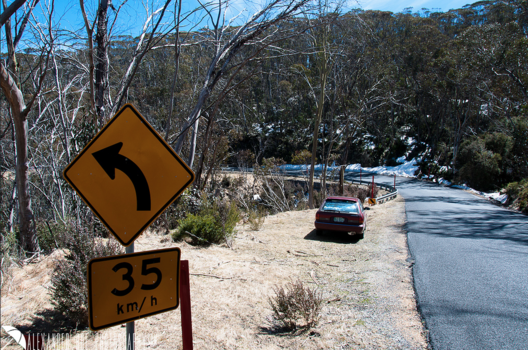 Alex's wagon in the Australian mountains Alex's wagon in the Australian mountains