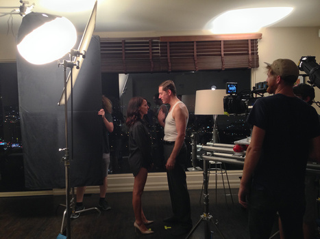 Filming "The Pavement"