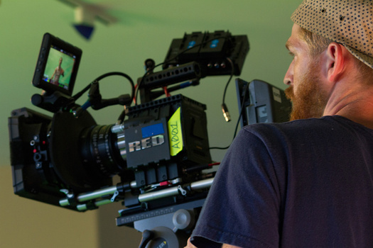 Filming "The Pavement"