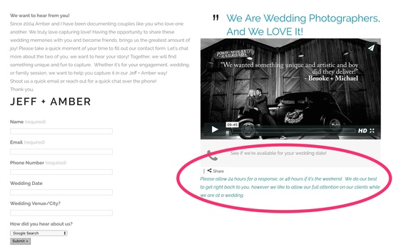 Contact Form Page Screenshot
