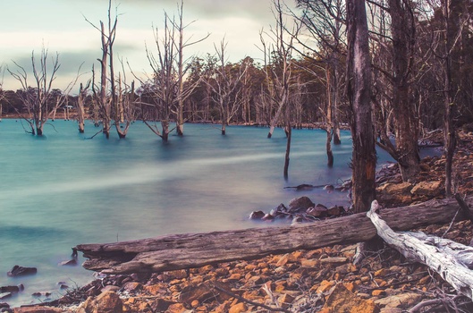 Angler's Paradise Lake, Long Exposure, 10 stop filter