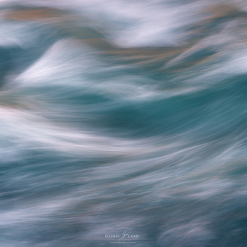 Abstract image of the raging river following Goðafoss in Iceland.