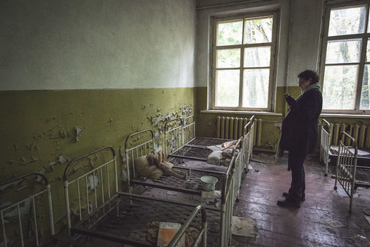 One of the abandoned villages on the outskirts of the Exclusion Zone. Image by Andy Day. One of the abandoned villages on the outskirts of the Exclusion Zone. Image by Andy Day.