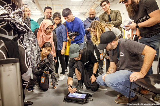 Behind the scenes of Von Wong's e-waste project