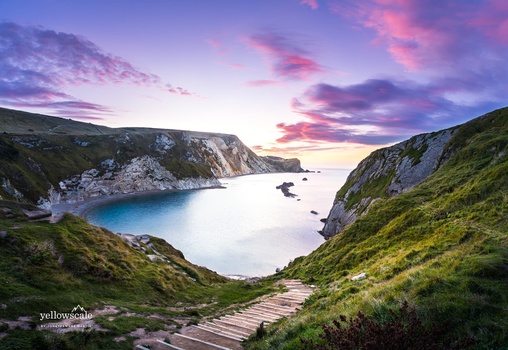Man O' War Beach at Lulworth Cove, England Man O' War Beach at Lulworth Cove, England