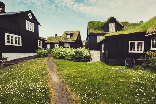 Old Town in Torshavn Old Town in Torshavn