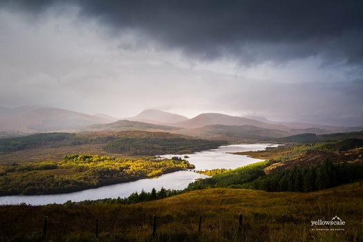 Loch Garry in the Scottish Highlands, UK Loch Garry in the Scottish Highlands, UK
